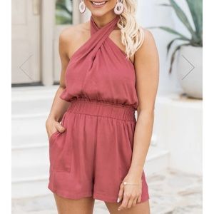 Pink Lilly romper